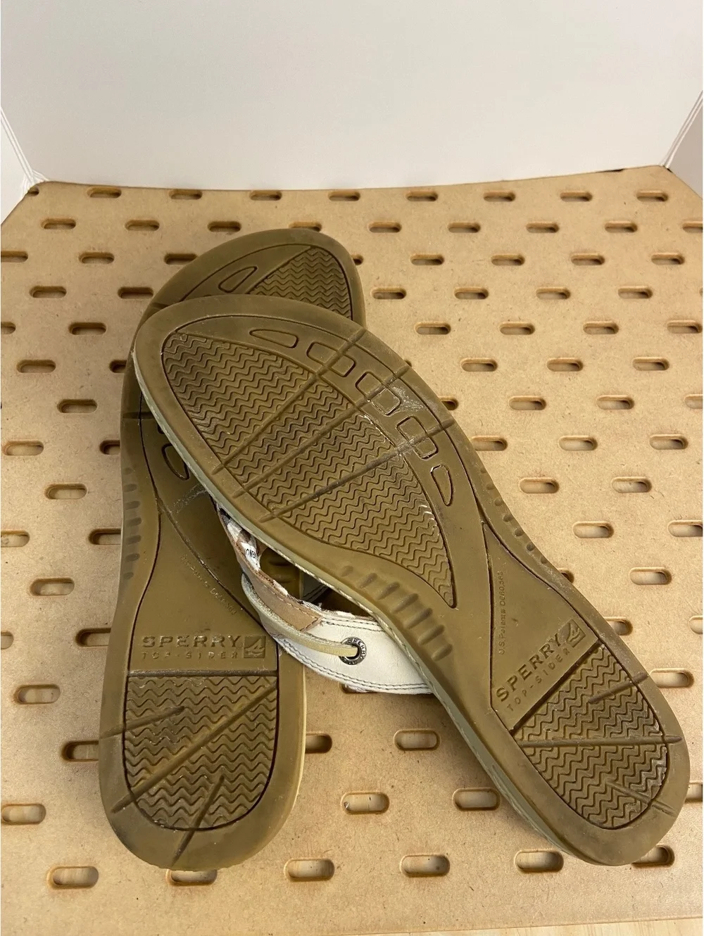 Sperry Women's 7.5M Leather Upper Flip Flop Sandals Brown Tan - Picture 7 of 7